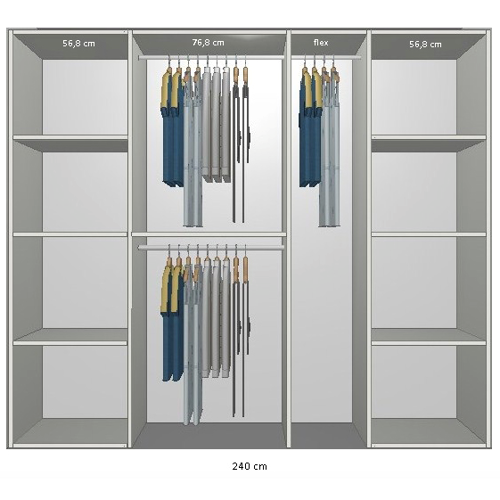 Billede af Inventar fra bredde 220 cm til 240 cm Model A